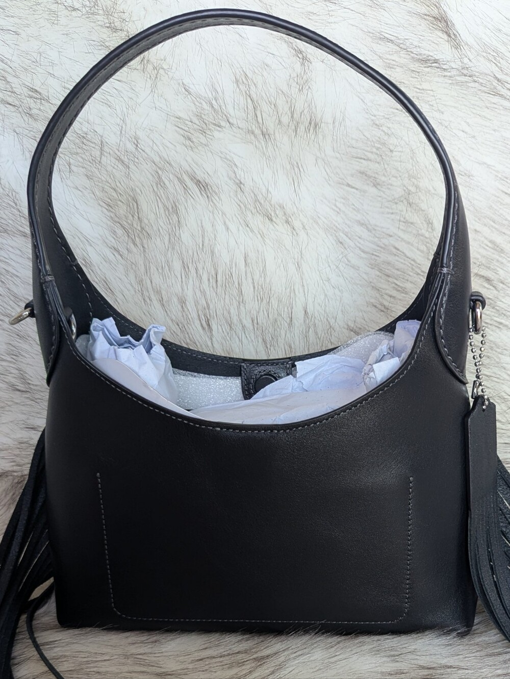 Coach Brooklyn Fringe Shoulder Bag 23 - Picture 5 of 11